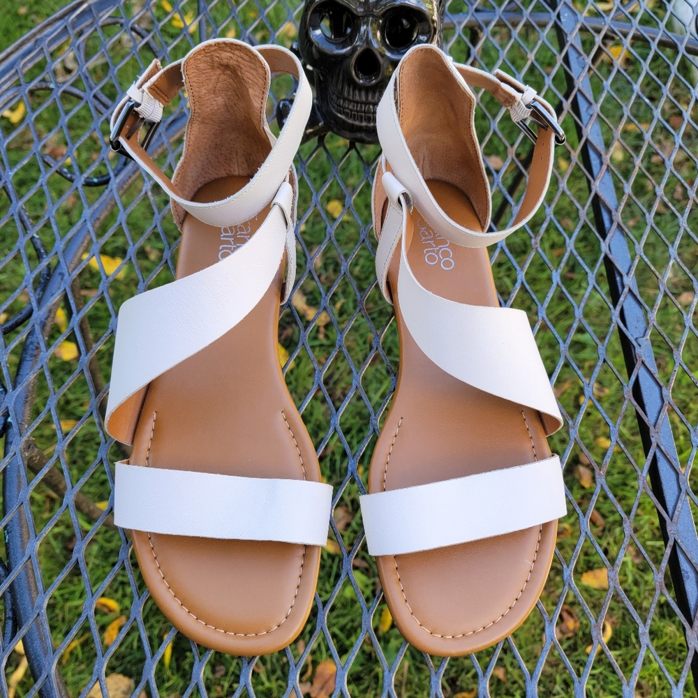 Franco Sarto Griffith Leather Gladiator Sandal